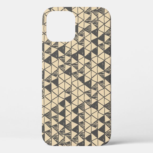 Abstract Vintage Triangle Pattern. Case-Mate iPhone Case (Back)