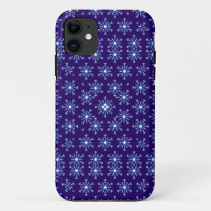 Abstract violet flowers seamless pattern iPhone 11 case
