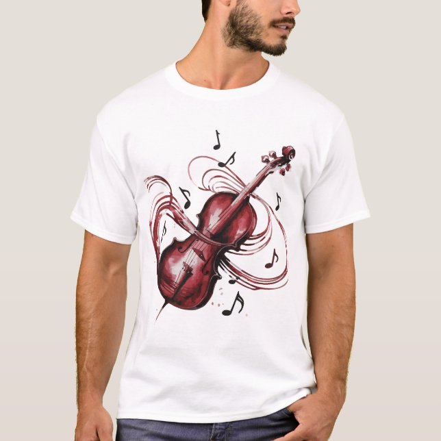 abstract violin T-Shirt (Front)