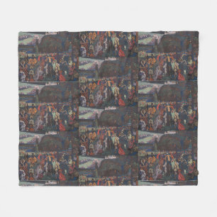 Abstract Vitalit, Wassily Kandinsky Colourful Life Fleece Blanket