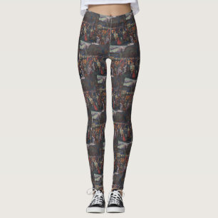 Abstract Vitalit, Wassily Kandinsky Colourful Life Leggings