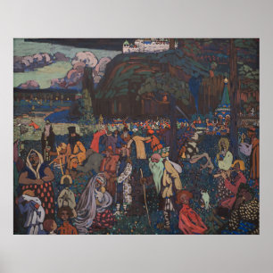 Abstract Vitalit, Wassily Kandinsky Colourful Life Poster
