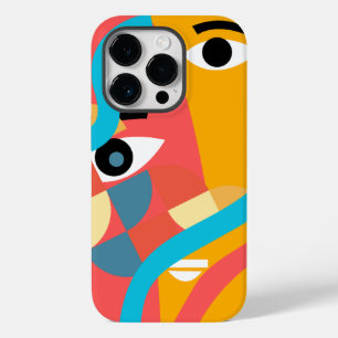 Abstract Vivid Colour Face Art iPhone Case