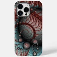 Abstract Vivid Fantasy Fractal Art Brown Blue