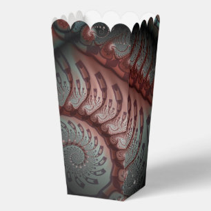 Abstract Vivid Fantasy Fractal Art Brown Blue Favour Box