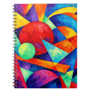 Abstract vivid mug notebook