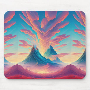 Abstract Volcanic Sunrise  Mouse Mat