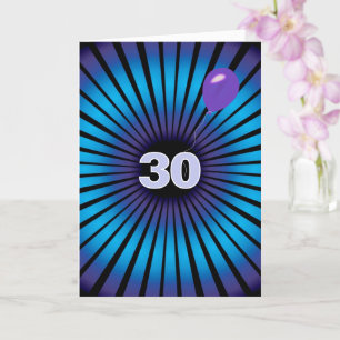 Abstract Vortex For 30th Birthday Card