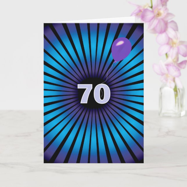 Abstract Vortex For 70th Birthday Card (Orchid)