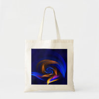Abstract Vortex Shape Blue Orange