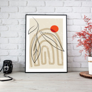 Abstract Wall Decor, Boho Canvas
