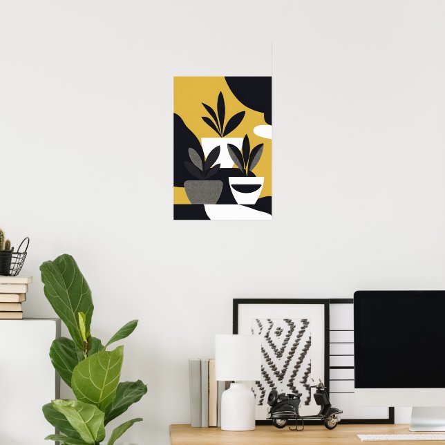 Abstract WallArt Botanical Poster (Home Office)