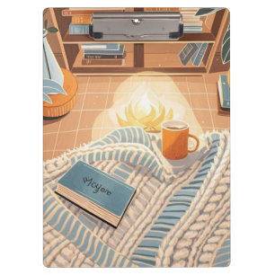 Abstract warm cosy Boho style Clipboard