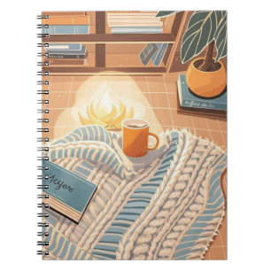 Abstract warm cosy Boho style Notebook