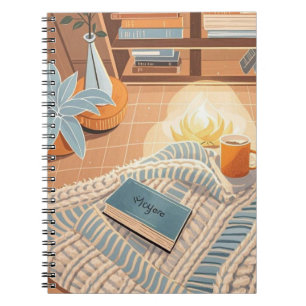 Abstract warm cosy Boho style Notebook