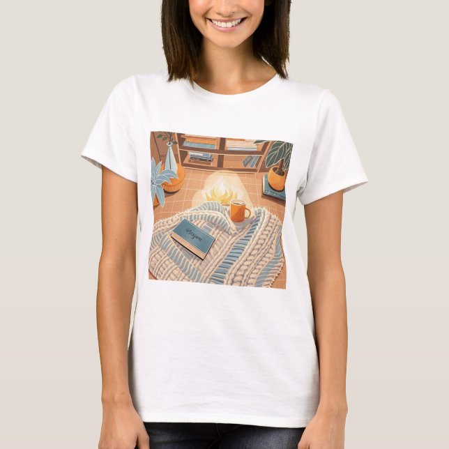 Abstract warm cosy Boho style T-Shirt (Front)