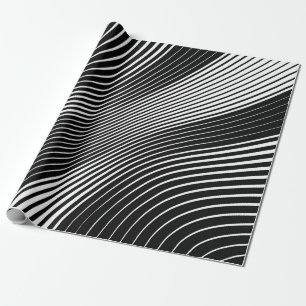 Abstract warped Diagonal Striped Background. vinta Wrapping Paper