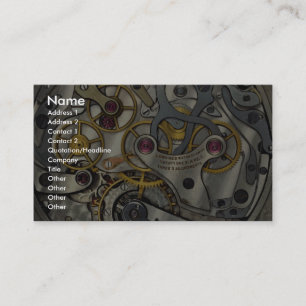 Abstract Watch gears Business Card