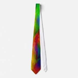 Abstract Water Colors Necktie