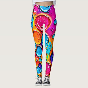 Abstract Water Drops Art Leggings