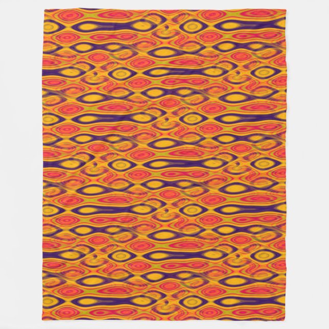 Abstract Water seamless pattern I + your ideas Fleece Blanket (Front)