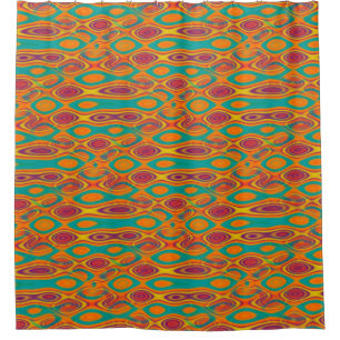 Abstract Water seamless pattern III + your ideas Shower Curtain