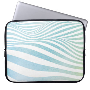 Abstract water texture made by hand painted waterc laptop sleeve