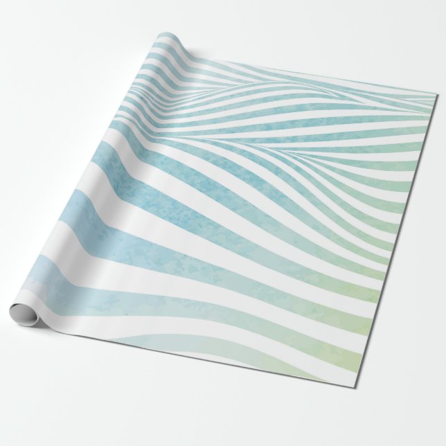 Abstract water texture made by hand painted waterc wrapping paper (Unrolled)