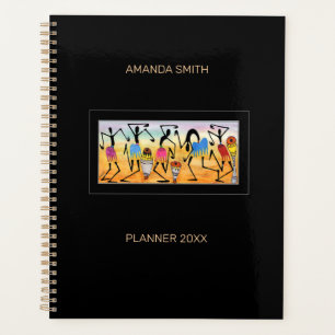 Abstract, Watercolor Awesome Break Dance Rhythm Planner