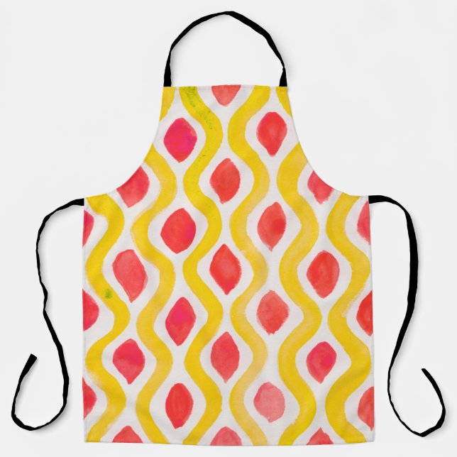 Abstract watercolor background apron (Front)