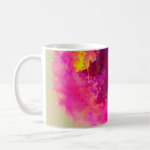 Abstract watercolor background. Colorful texture. Coffee Mug