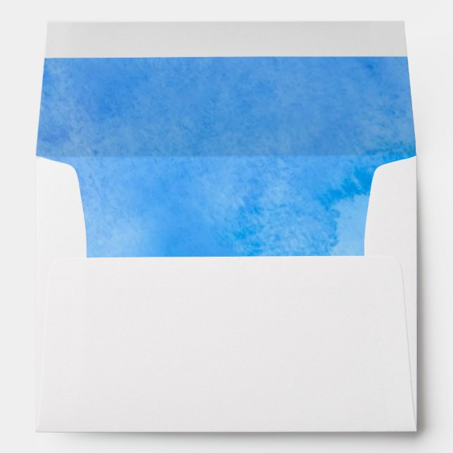 Abstract Watercolor Background Envelope (Back (Bottom))