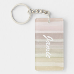 Abstract watercolor background key ring