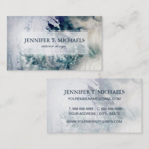 Abstract watercolor background on grunge paper 2 business card
