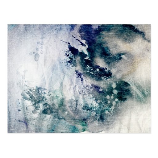 Image of Abstract watercolor background on grunge paper 2 Postcard