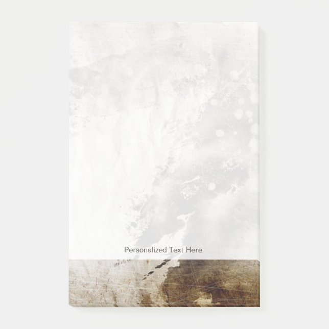 Abstract watercolor background on grunge paper post-it notes (Front)