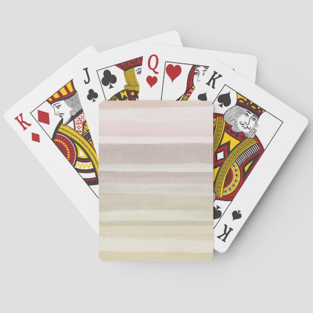 Abstract watercolor background playing cards (Back)