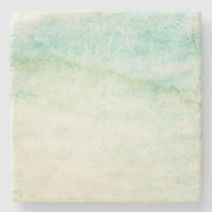Abstract watercolor background stone coaster