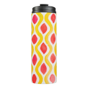 Abstract watercolor background thermal tumbler
