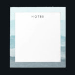 Abstract watercolor blue sea notepad<br><div class="desc">A beautiful abstract watercolor sea landscape. A blue palette reminiscing of the beach and the ocean.</div>