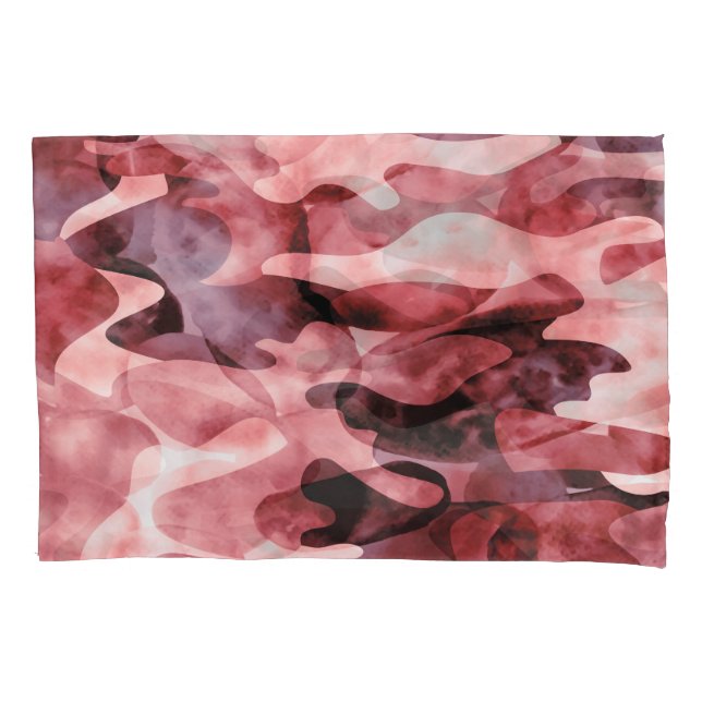 Abstract watercolor camouflage: tie-dye. pillowcase (Front)