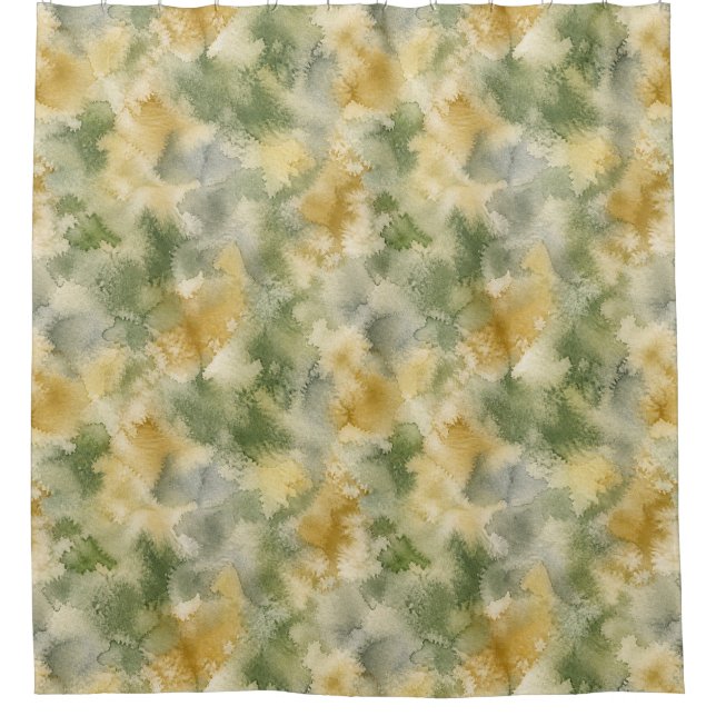 Abstract Watercolor Classic  Shower Curtain (Front)