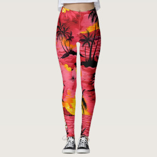 Abstract Watercolor: Creative Print Design. Leggings