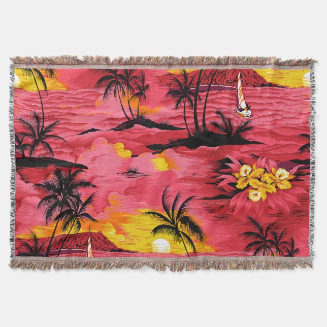 Abstract Watercolor: Creative Print Design. Throw Blanket (Front)