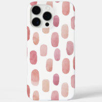 Abstract watercolor cute pink brush stroke pattern