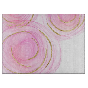 Abstract Watercolor Cutting Board