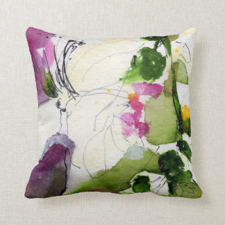Abstract Watercolor Design Mix and Match Sides Cushion