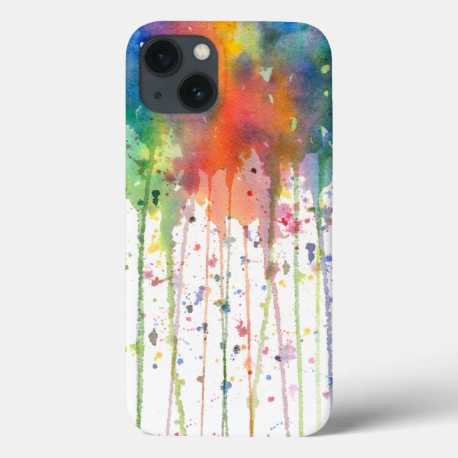Abstract Watercolor Drippy Art Case-Mate iPhone Case (Back)