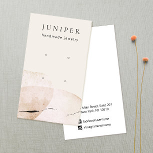 Abstract Watercolor Earring Jewellery Display Business Card