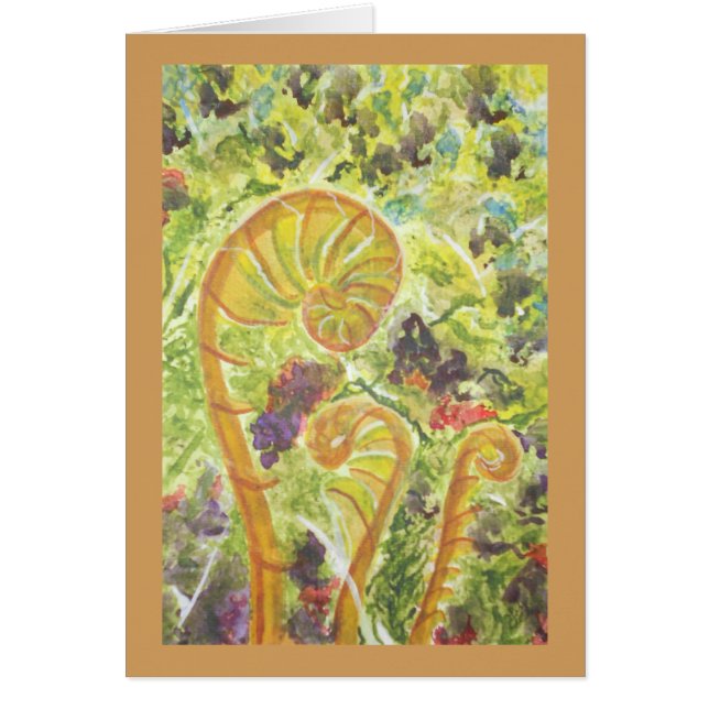 Abstract watercolor ferns (Front)